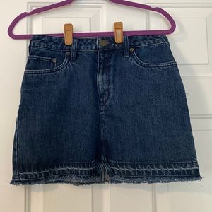 Free People Jean Skirt